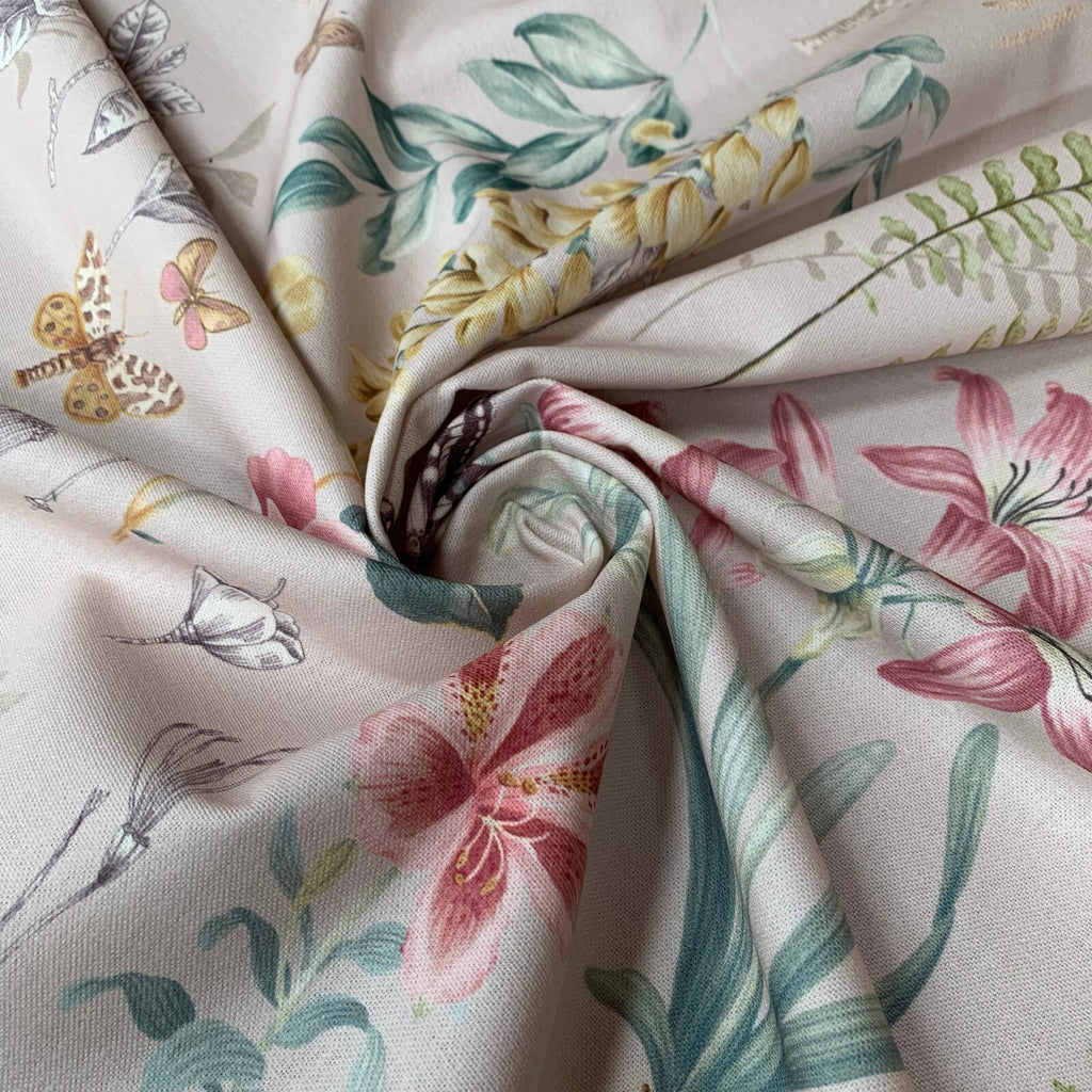 iLiv Cotton Curtain Fabric 3.8 Metres Observatory Orchid Upholstery Cushion8