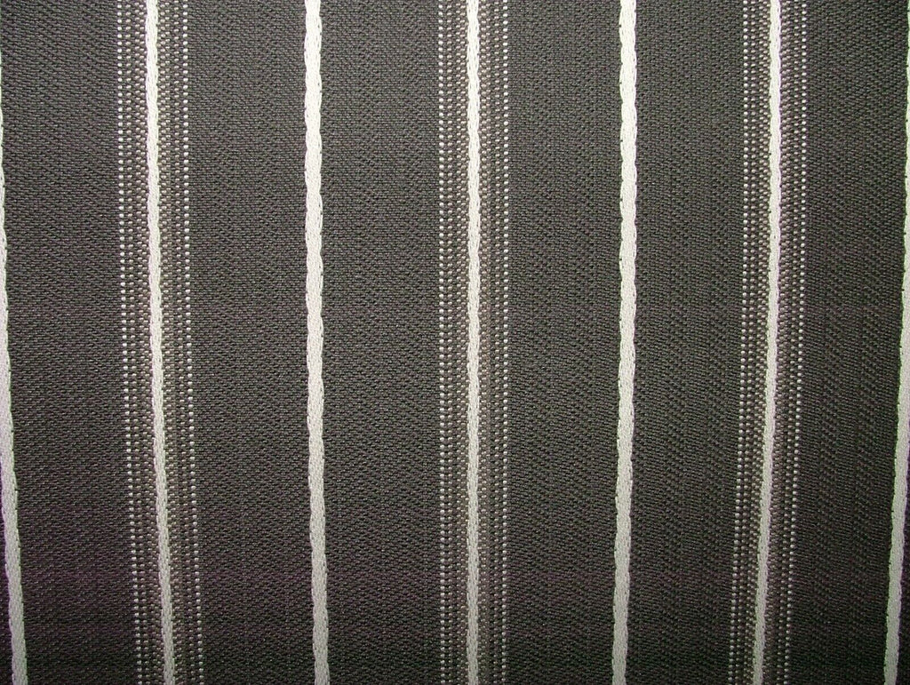 19 Metres Charcoal Grey Pinstripe Woven Fabric Upholstery Cushion Curtain