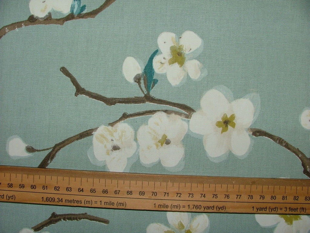 24 Metres Japanese Cherry Blossom Tree Cotton Fabric Curtain Blinds Upholstery