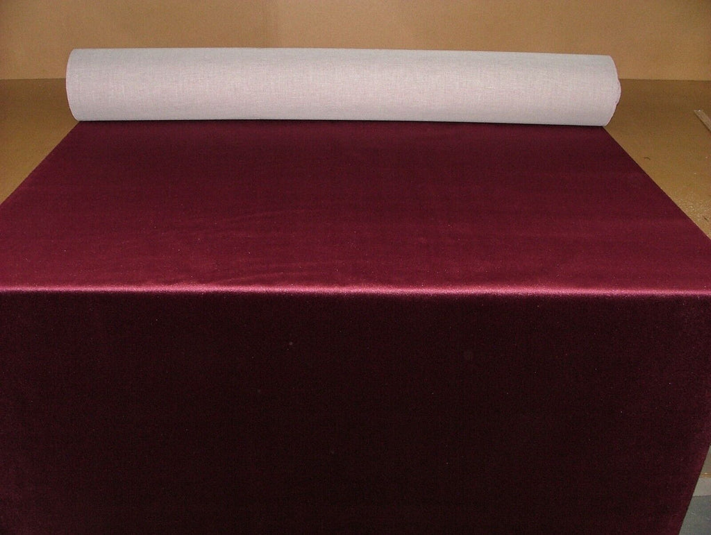 iLiv Geneva Claret Plush Velvet Fabric Curtain Upholstery Cushion Multi Use