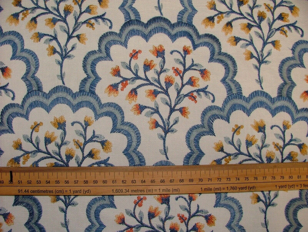 1.7 Metres Aquarius Batik Embroidered Fabric Curtain Upholstery Cushion