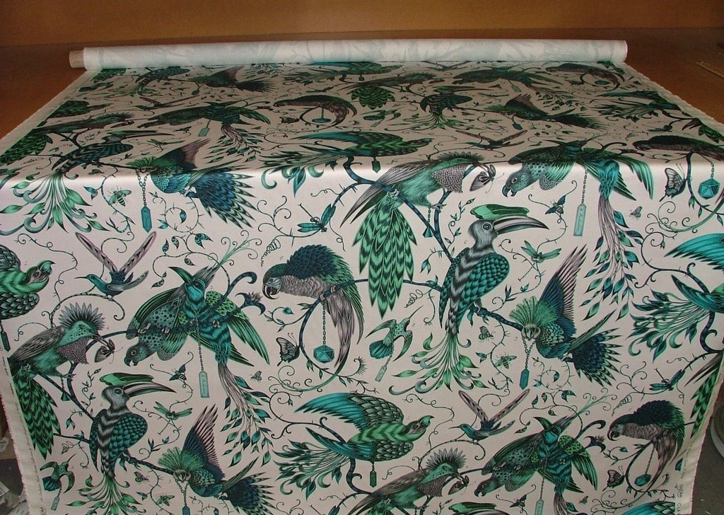 Emma J Shipley Fabric Audubon Jungle Cotton Curtain Upholstery Cushion Fabric