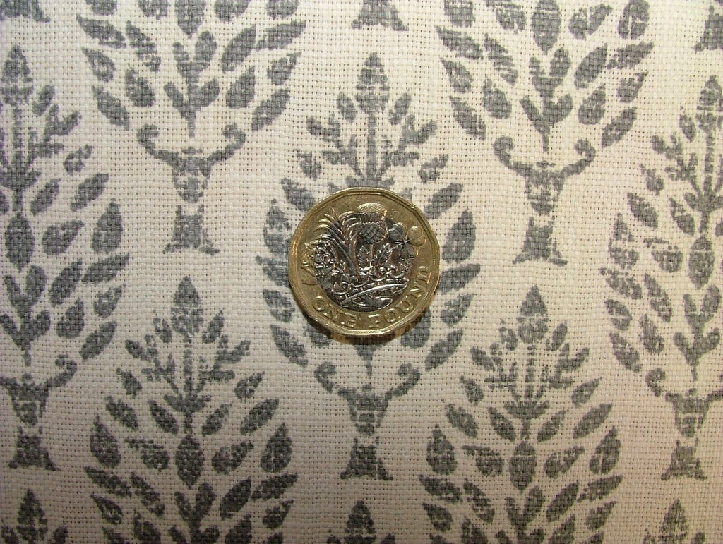 2.5 Metres iLiv Kemble Filigree Cotton Fabric Cushion Curtain Upholstery