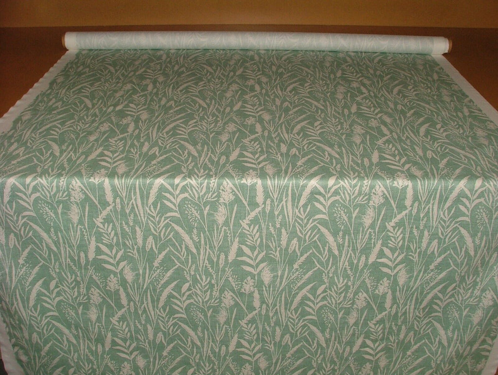 3.2 Metres iLiv Wild Grasses Jade Cotton Fabric Cushion Curtain Upholstery