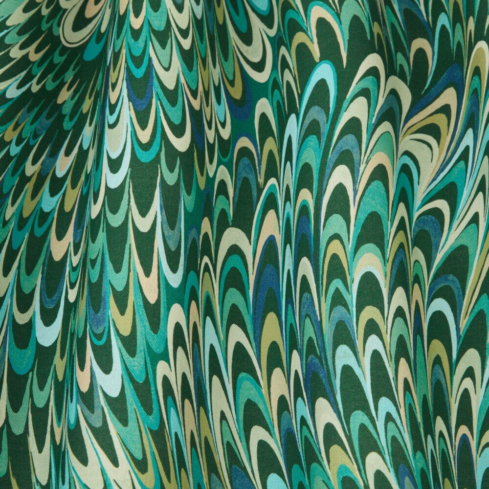 2.6 Metres Seraphina Emerald 100% Cotton Curtain Upholstery Cushion Blind Fabric