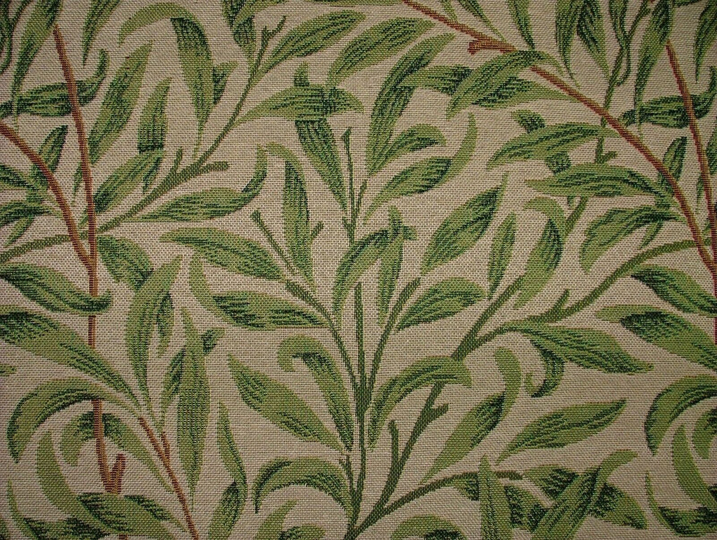 William Morris Willow Bough Green Tapestry Curtain Upholstery Cushion Fabric