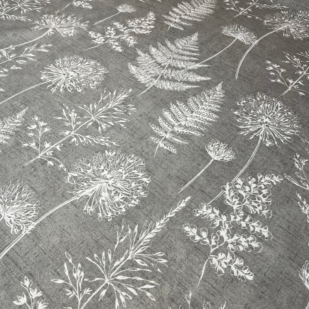 iLiv Cotton Curtain Fabric 2.7 Metres Chervil Dove Grey Upholstery Cushion Blind6