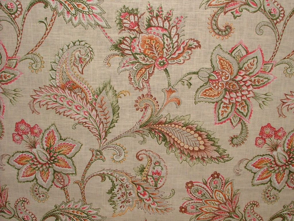 2.1 Metres iLiv Pembury Henna 100% Cotton Fabric Curtain Upholstery Cushion