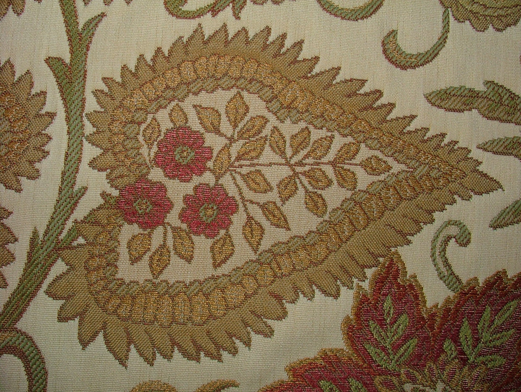 2.8 Metres iLiv Etienne Cinnabar Heavy Woven Fabric Curtain Upholstery Cushion10