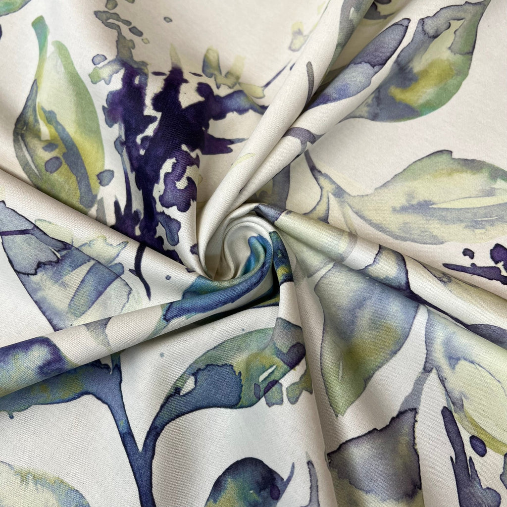 iLiv Cotton Curtain Fabric 5 Metres Andora Iris Cushion Craft Blind Upholstery11