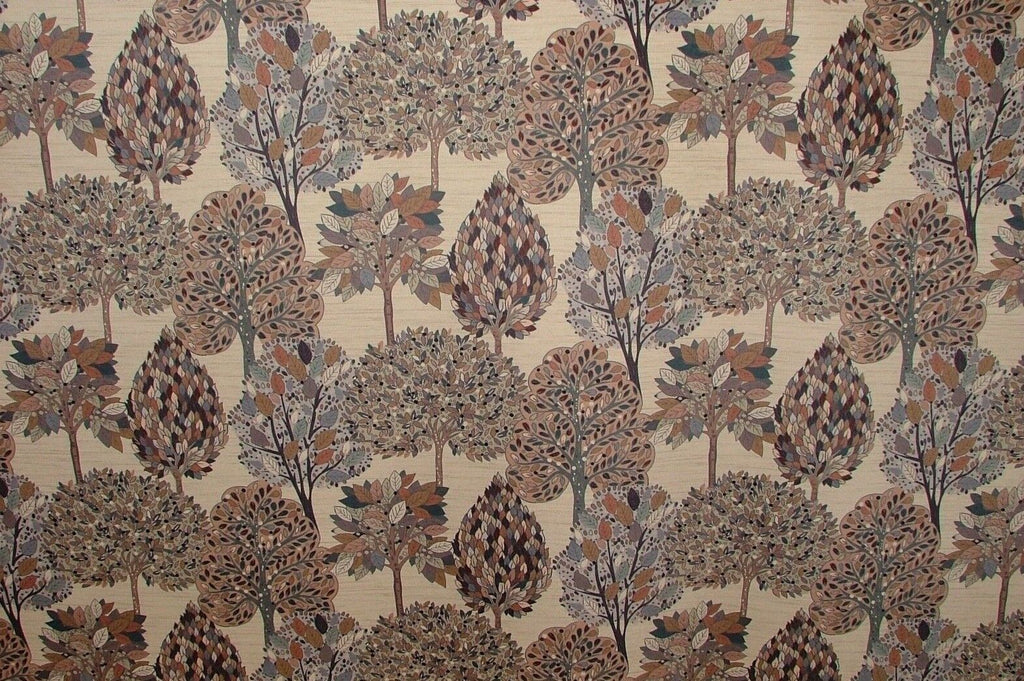 Foliage Fall Tree Cloud Velvet Designer Fabric Curtain Upholstery Cushion