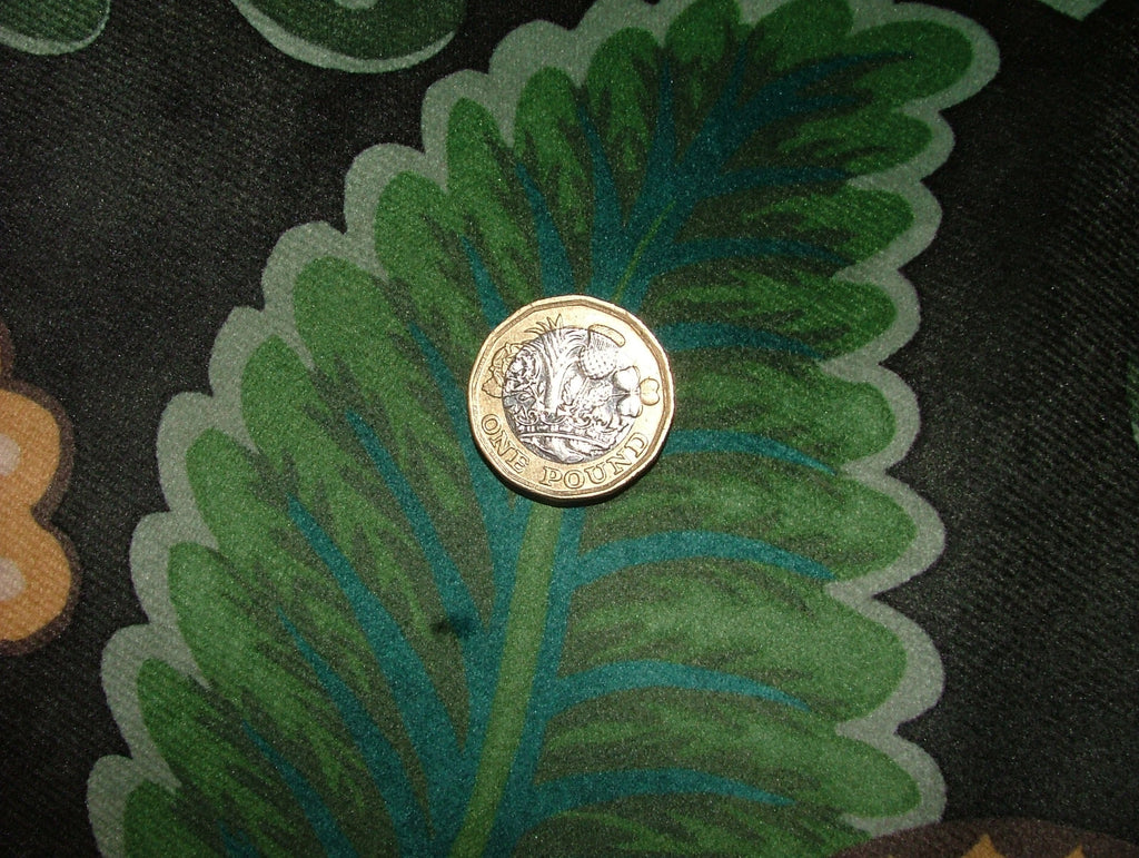 1 Metre iLiv Cantaloupe Forest Velvet Curtain Upholstery Cushion Blind Fabric8