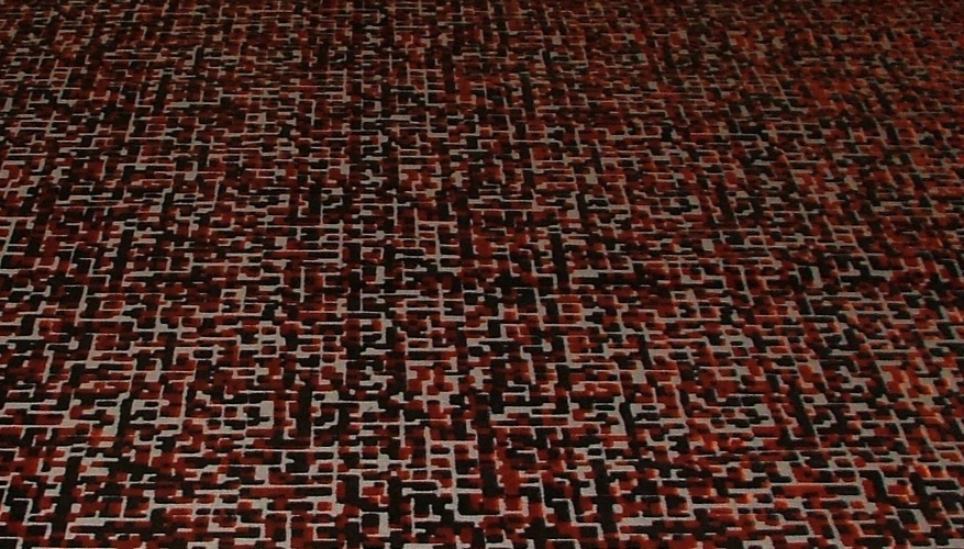 1.2 Metres iLiv Pixel Indigo Jacquard Velvet Fabric Upholstery Cushion Curtain1