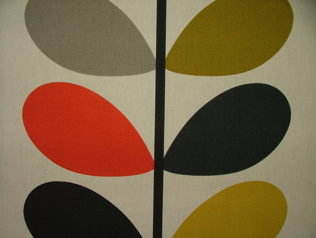Orla Kiely Cotton Fabric Multi Stem Tomato Curtain Upholstery 12 Metre Length12