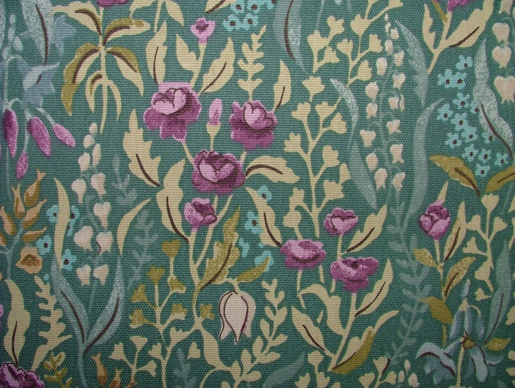 2.6 Metres Kelmscott Jade Woven Cotton Fabric Cushion Curtain Upholstery