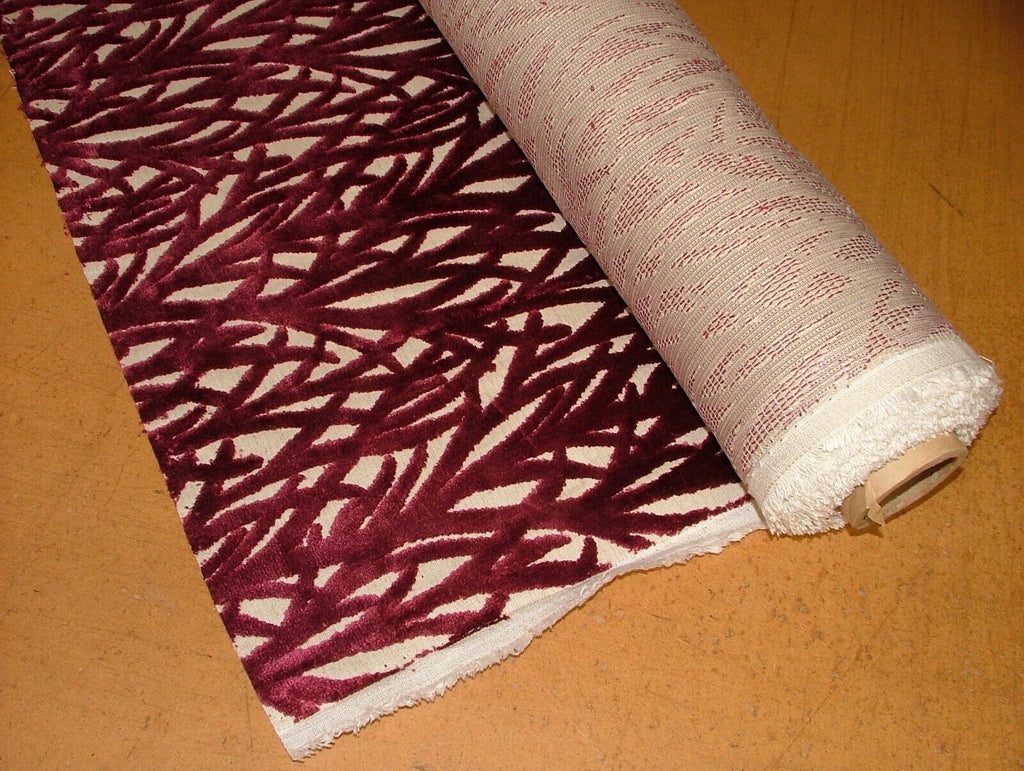 Arboretum Elderberry Thick Plush Velvet Curtain Upholstery Cushion Fabric