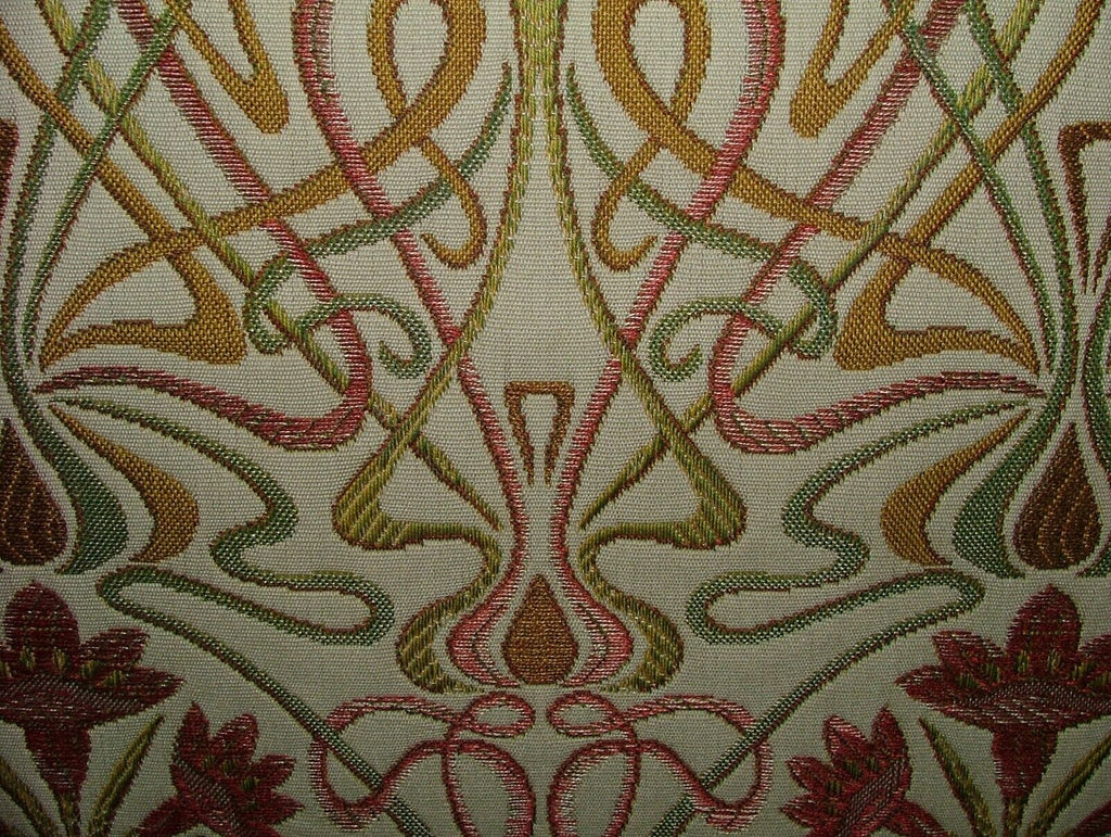 Art Nouveau Autumn Thick Designer Jacquard Curtain Upholstery Cushion Use Fabric