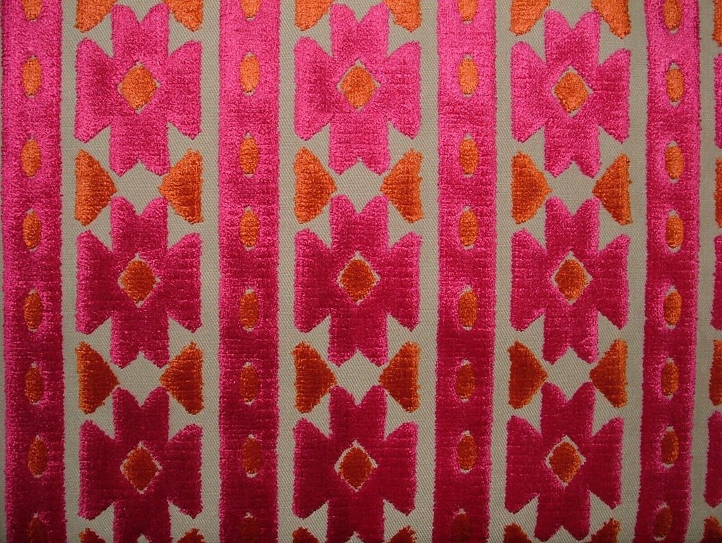 Kasbah Begonia Pink Extra Thick Plush Velvet Fabric Curtain Upholstery Cushion