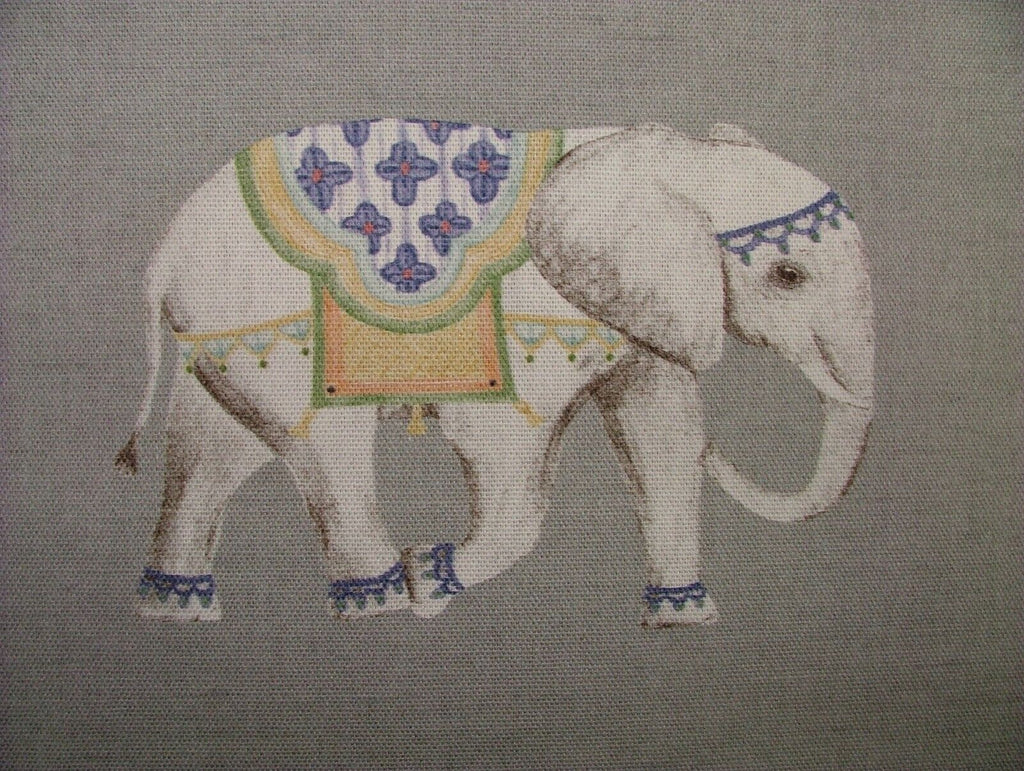 Jaipur Indian Elephant Grey 100% Cotton Curtain Upholstery Cushion Blind Fabric