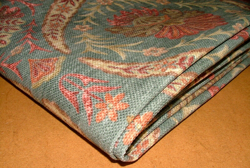 2.7 Metres iLiv Lucerne Teal Thick Linen Blend Fabric Cushion Curtain Upholstery