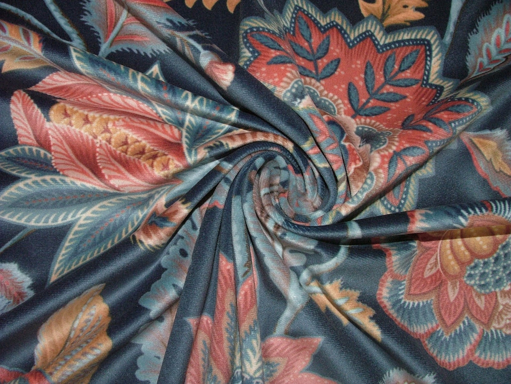 3 Metres iLiv Sarita Sapphire Velvet Fabric Cushion Curtain Upholstery16