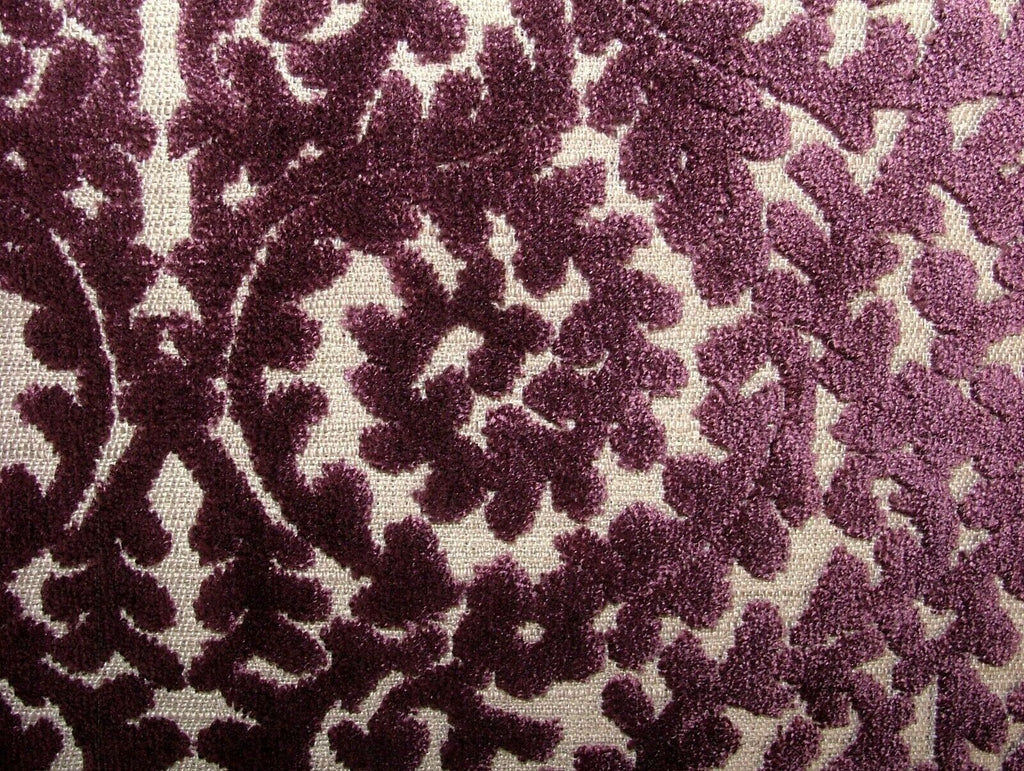 Indiene Plum Extra Thick Velvet Fabric Curtain Upholstery Cushion Use