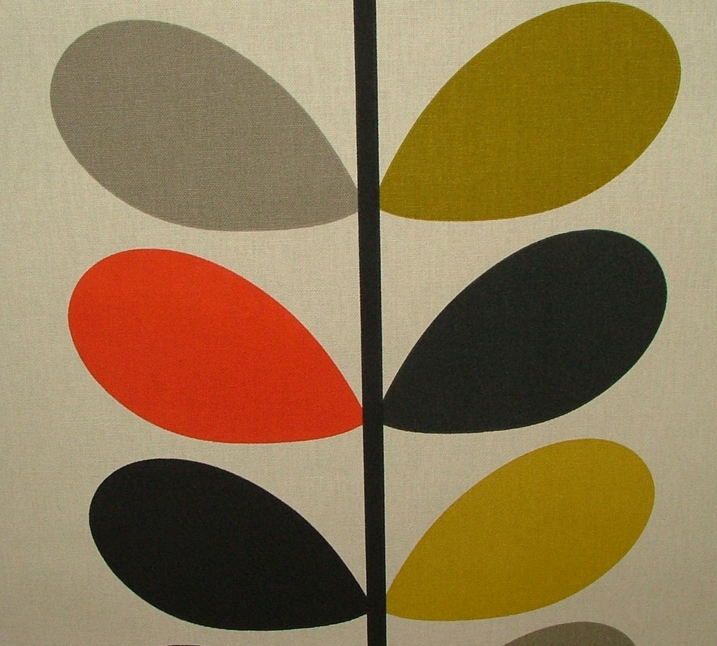 Orla Kiely Cotton Fabric Multi Stem Tomato Curtain Upholstery 12 Metre Length8