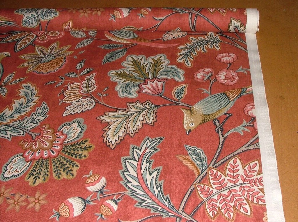 2.9 Metres Chanterelle Auburn Woven Cotton Fabric Cushion Curtain Upholstery