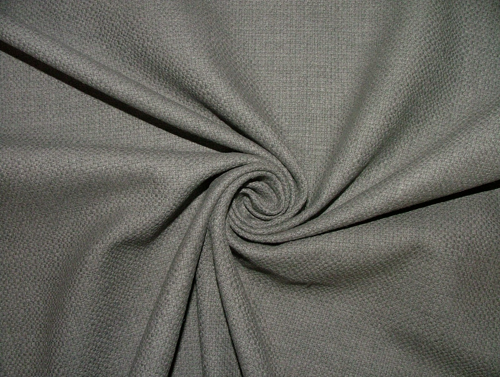Curtain Fabric Textured Woven Ravello Grey Upholstery Cushion 24 Metre Roll0