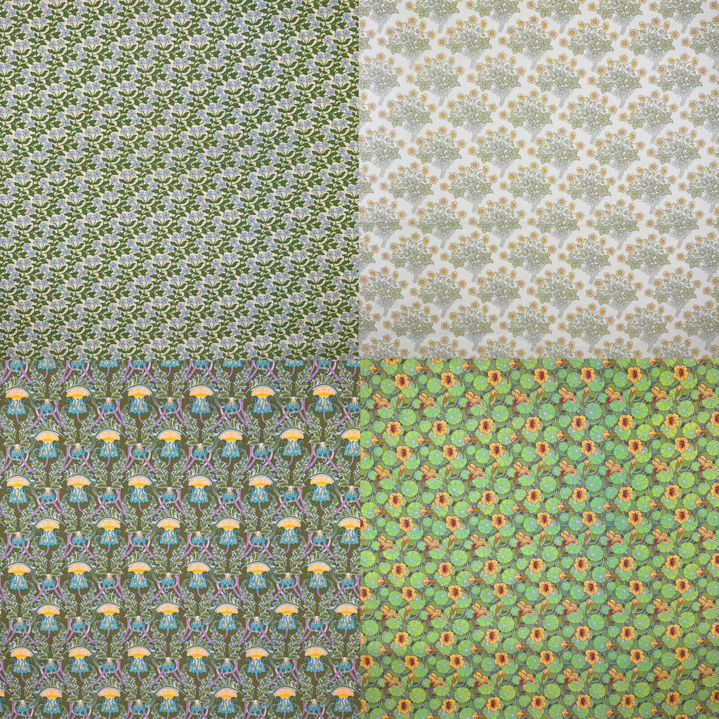 Maurice Pillard Verneuil Fat Quarter Percale 100% Cotton Craft Packs 4 Designs