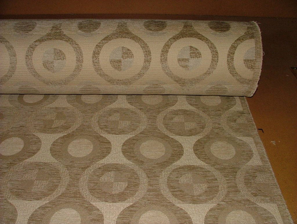 21 Metres Geometric Plush Chenille Fabric Curtain Upholstery Cushion RRP £945.00