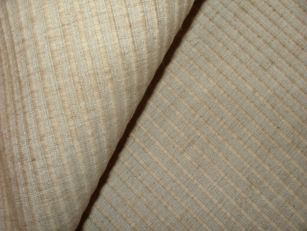 20 Metre Romo Natural Beige Ribbed Linen Blend Fabric Upholstery Cushion Curtain7