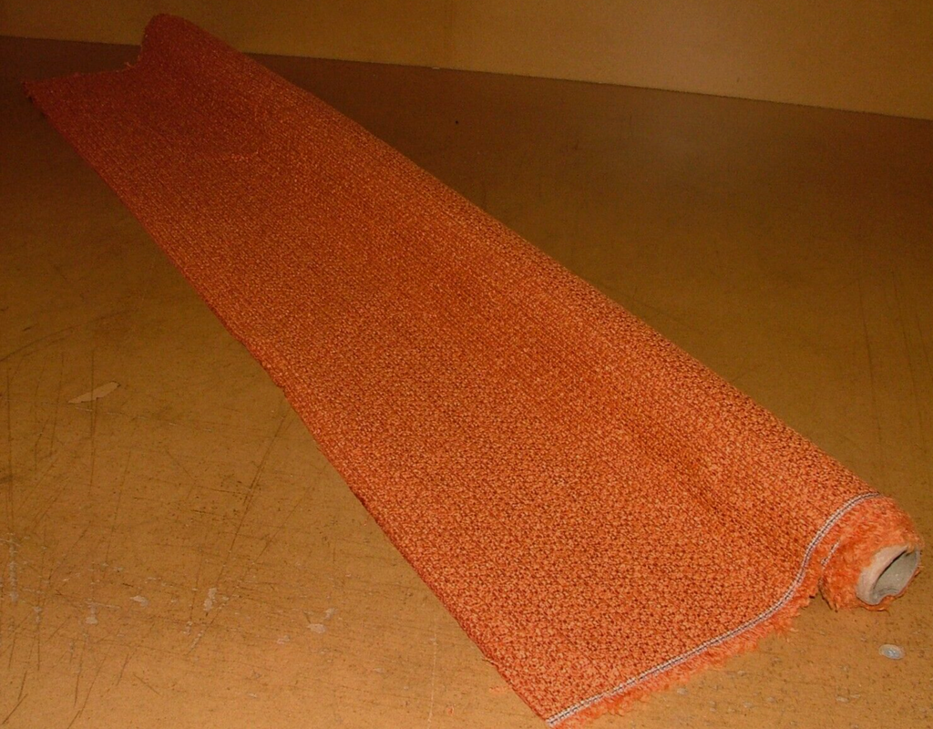 2.2 Metres iLiv Arlo Orange Thick Boucle Fabric Upholstery Cushion Multi Use