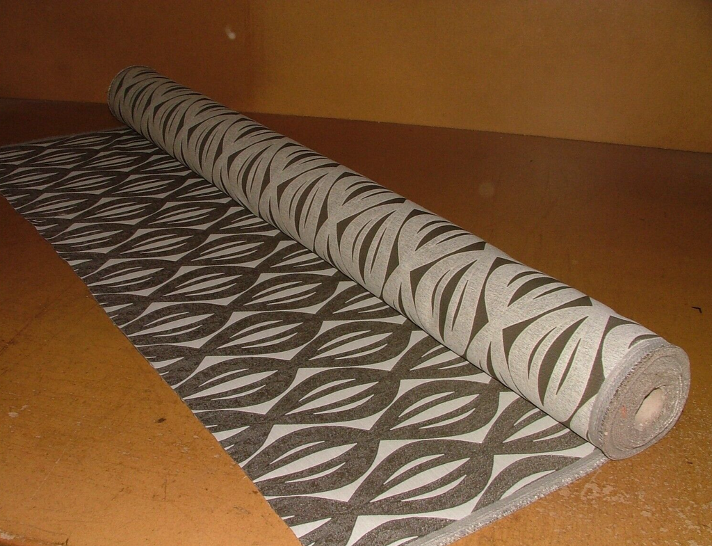 20 Meter Geometric Bronze Woven Jacquard Fabric Curtain Cushion Soft Furnishing