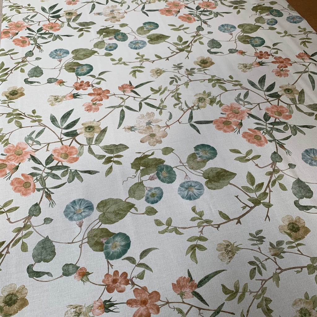 3.1 Metres iLiv Caprice Papaya Woven Cotton Fabric Cushion Curtain Upholstery3