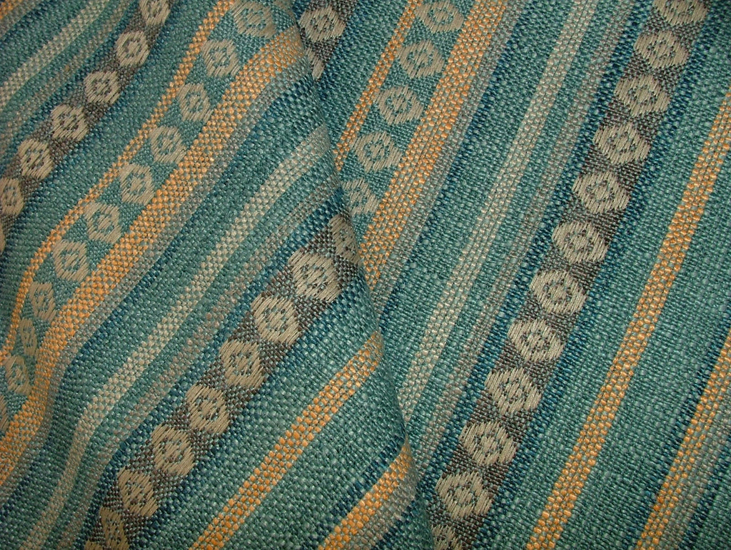1 Metre iLiv Nalanda Teal Woven Jacquard Curtain Upholstery Cushion Fabric0