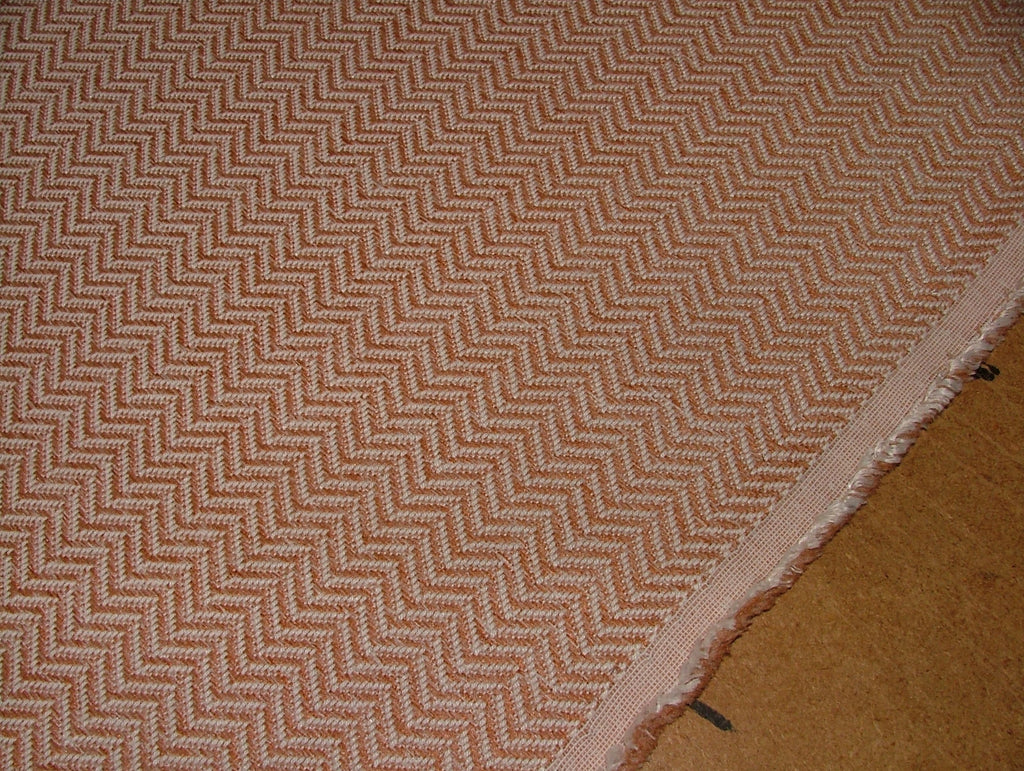 2.1 Metres iLiv Conway Coral Herringbone Fabric Upholstery Cushion Curtain5