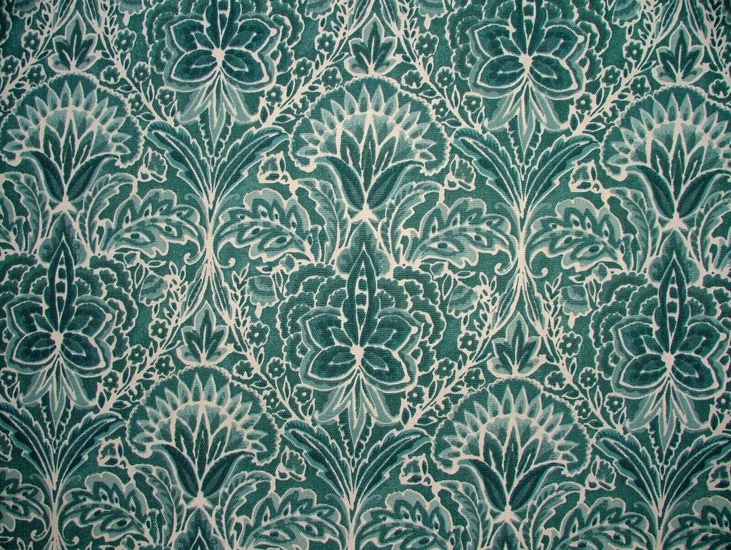 5.6 Metre iLiv Rhapsody Seafoam 100% Cotton Fabric Cushion Curtain Upholstery