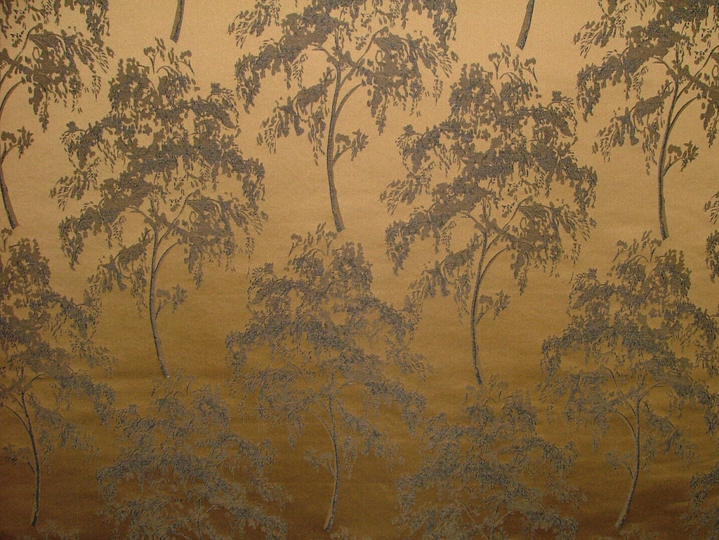 2.8 Metres Imari Gilt Tree Jacquard Curtain Upholstery Cushion Fabric