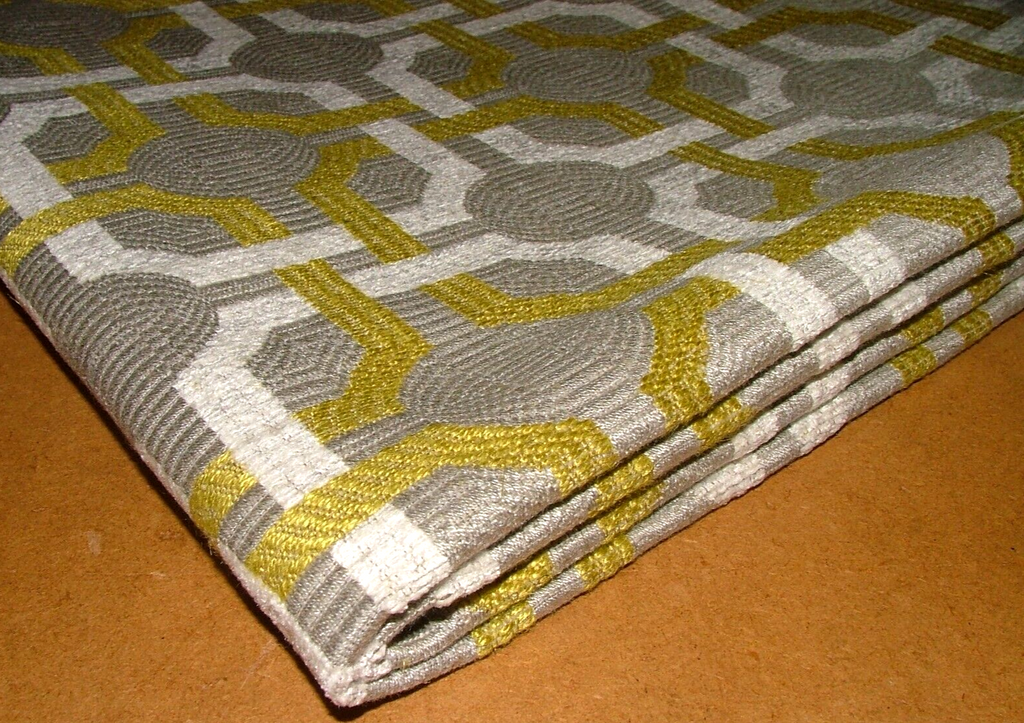 59cms Romo Orton Wasabi Geometric Weave Fabric Upholstery RRP £66.08