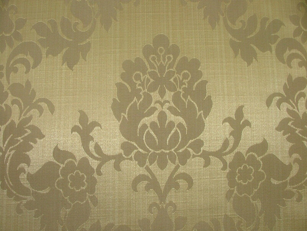 Stone Madagascar Designer Curtain Brocade Damask Upholstery Cotton Fabric