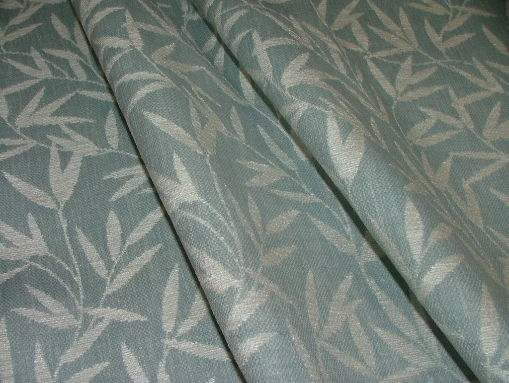 14 Metres Laura Ashley Willow Leaf Chenille Sea Spray Fabric Curtain Upholstery2