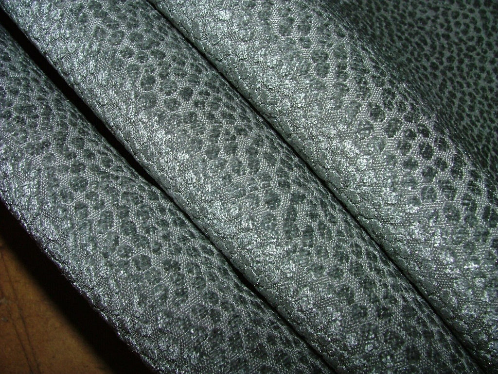 18 Metres Milan Graphite Grey Plush Chenille Fabric Curtain Upholstery Cushion