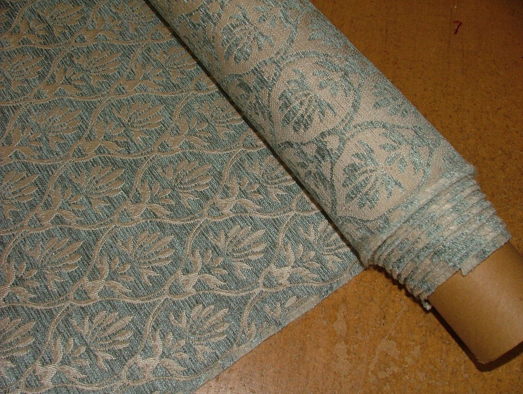 36 Metres Heritage Duckegg Chenille Fabric Upholstery Cushion Curtain FULL ROLL