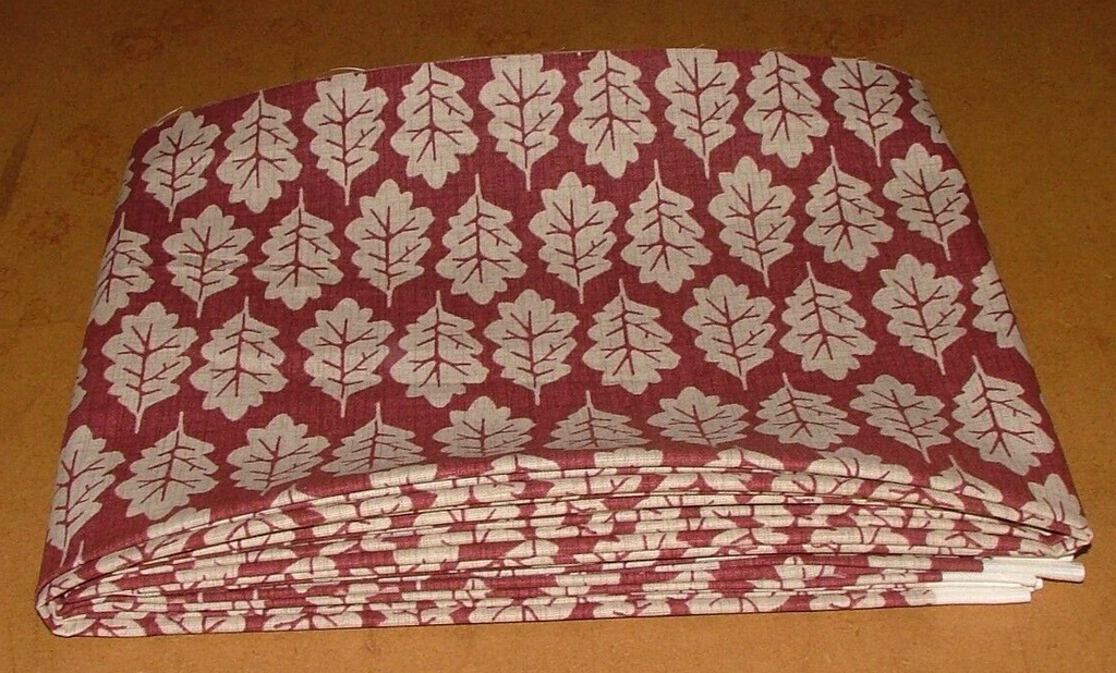 4 Metres iLiv Oak Leaf Maasai 100% Cotton Fabric Cushion Curtain Upholstery