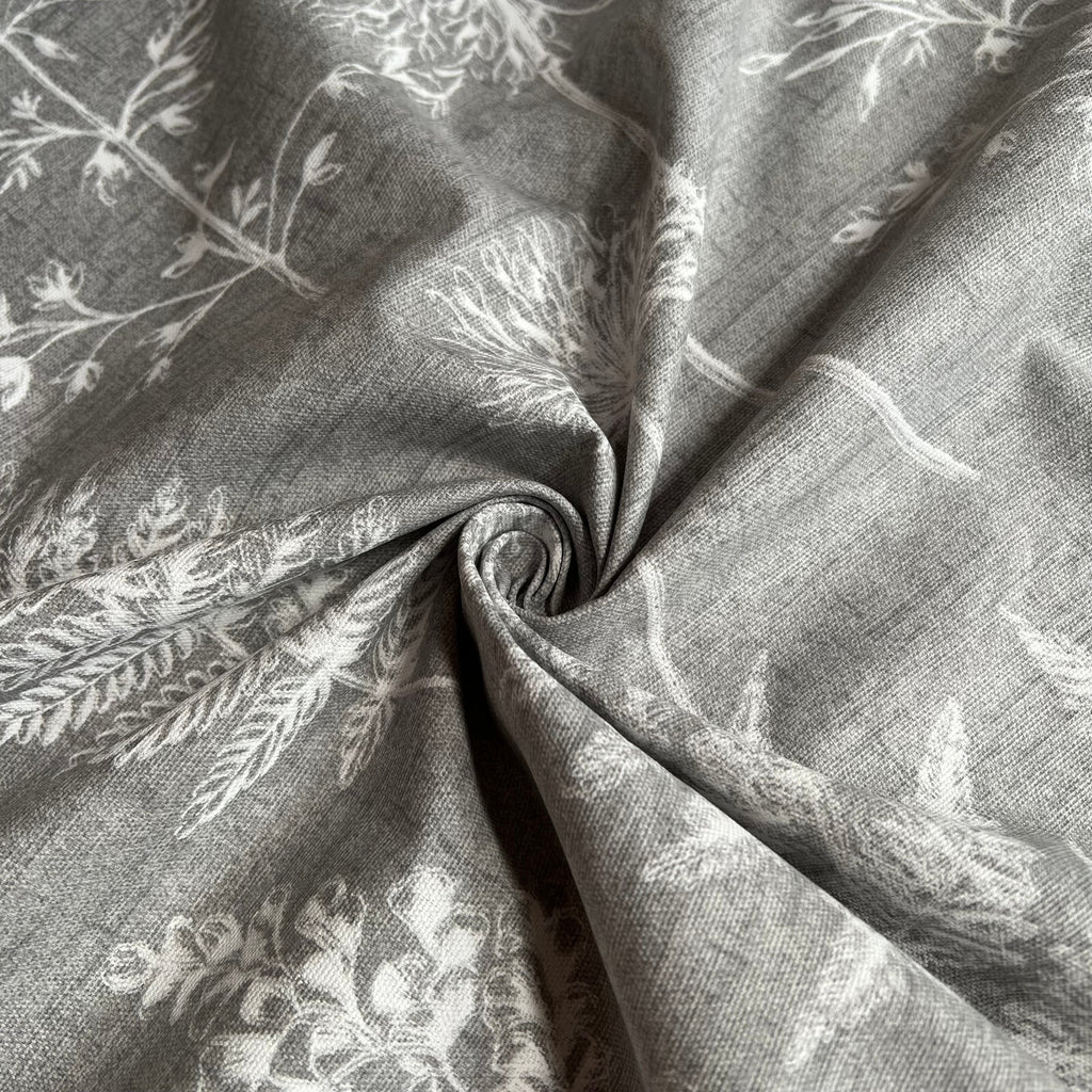 1.1 Metres iLiv Chervil Dove Grey Cotton Curtain Upholstery Cushion Blind Fabric11