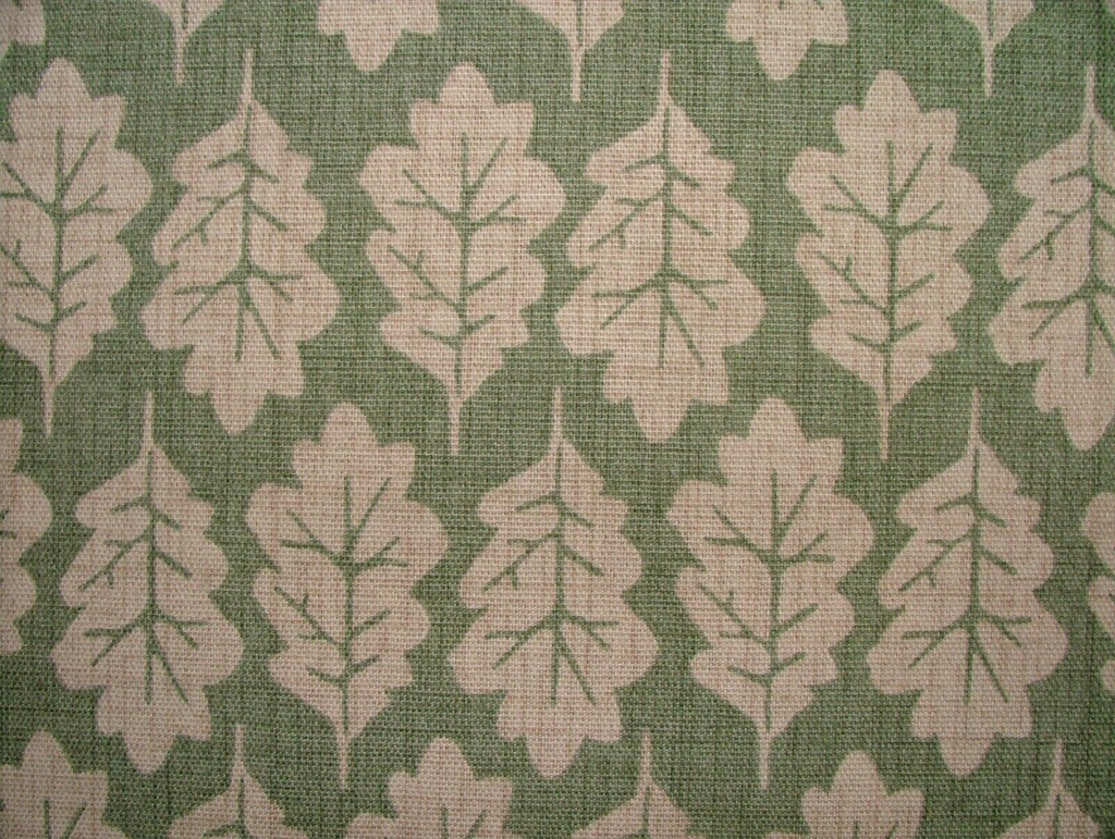 4.2 Metres iLiv Oak Leaf Lichen 100% Cotton Fabric Cushion Curtain Upholstery