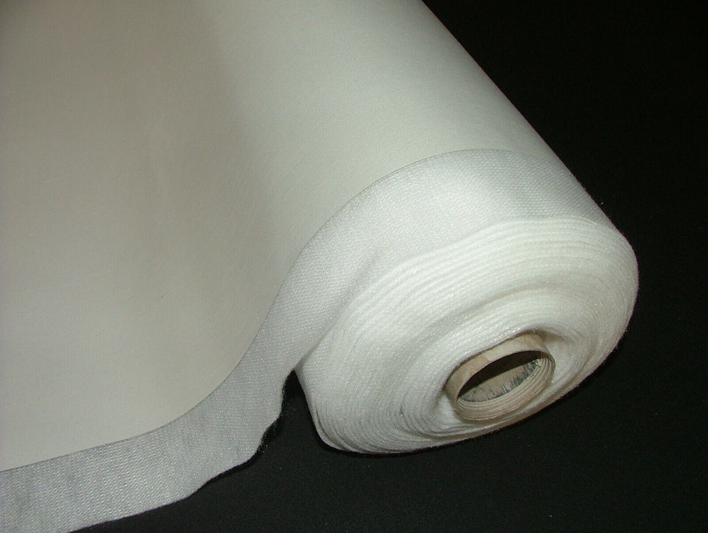 Bonded Interlining With 3 Pass Blackout Thermal Curtain Lining Ivory And White