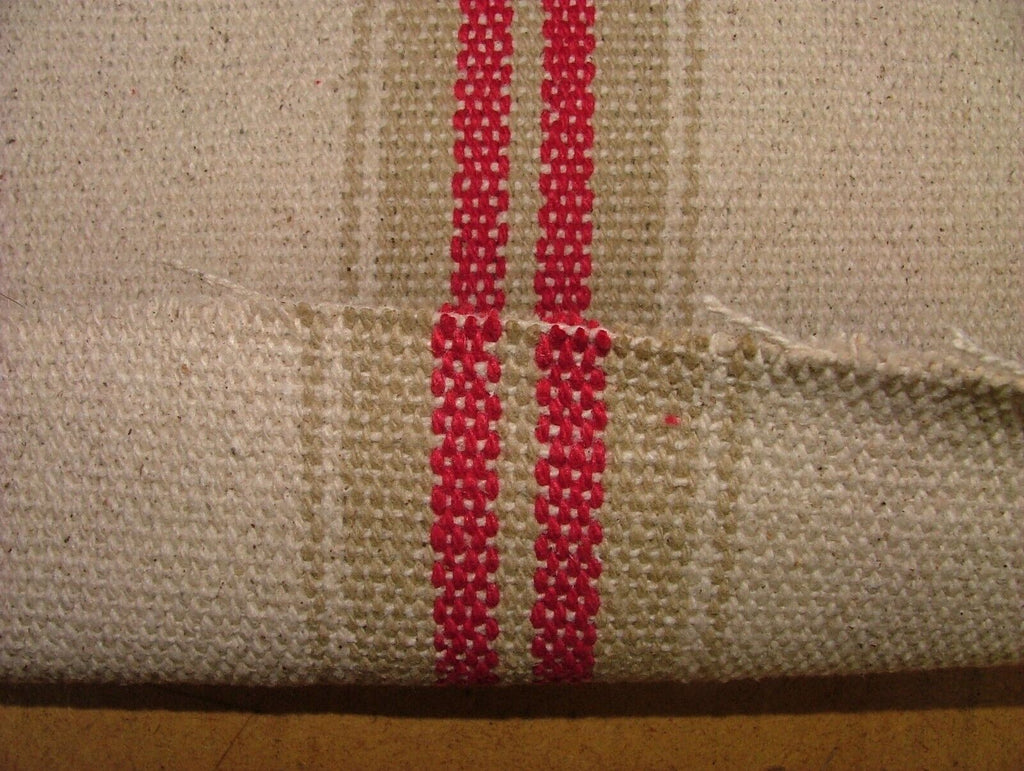 French Grain Sack 100% Cotton Linen Look Curtain Upholstery Cushion Craft Fabric