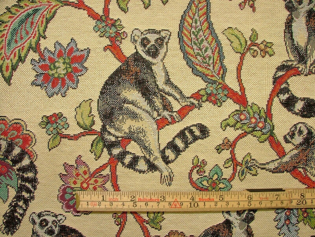 "Animal Tapestry" Designer Fabric Ideal For Upholstery Curtains Cushions Throws